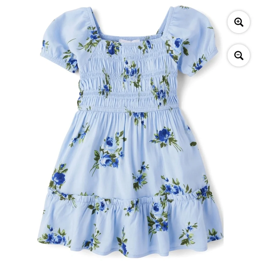 The Children’s Place Toddler Girls Breeze Blue Floral Print Size 5T NWT